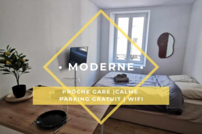 Studio Neuf et Moderne St-Dié - Calme - Wifi - 2 min Gare - Parking Gratuit Proche